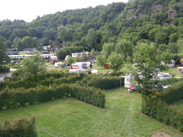 Unterkunft in eigenen Zelten und Caravans